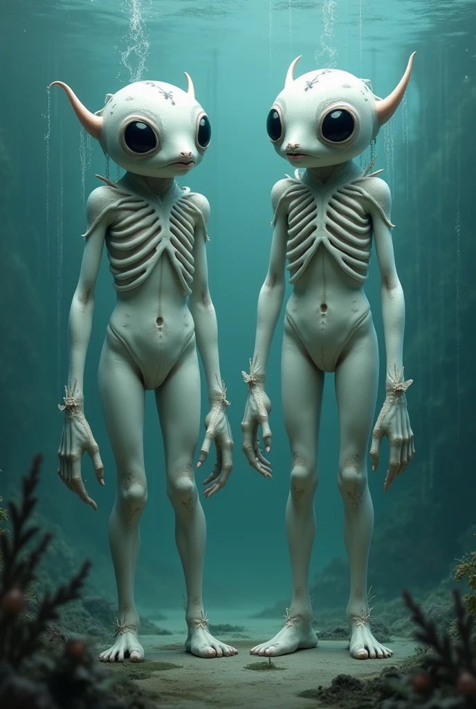 (((Masterpiece))), (high quality),(one alien boy:1.2), 40 years old,(frowning),5 heads,(Skinhead,Gray aliens,Large, dark, almond-shaped eyes,:1.2),(No hair, no whites, no ears:1.3),(Wearing a silver body-fitting suit:1.2),(crossed arms,sitting cross-legged:1.5),Plain background,