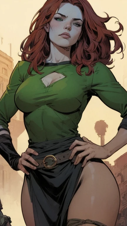 1womanl, 30 years old , cute, freckles, blush , solo, black hair with pink highlights, dark green eyes, hime cut, twin braids, hair between eyes, medium breasts, straw cape (mino), unzipping, sideboob, ((naughty face, expressive, crotch rub)), road, day, pantyshot