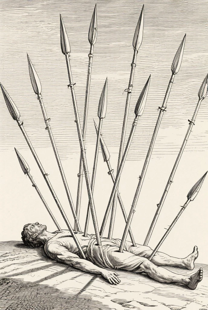 A line art illustration in which a man standing on land by one hand he is holding his own penis and looking by side in black and white tattoo style