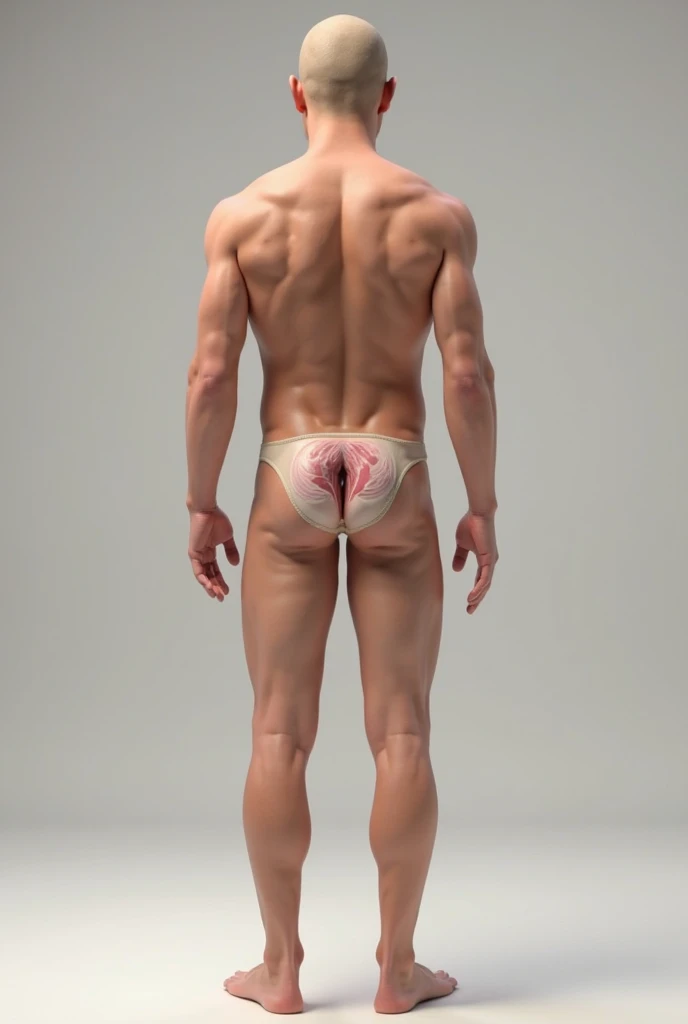 Half body shot of hairy naked man, (((4k, hi res, Ray tracing))),(((Highly detailed hair))), standing,(((body hair, armpit, nude,chest hair,puffy nipples,pubic hair))),(((muscular, dad bod))),((human,flaccid penis))