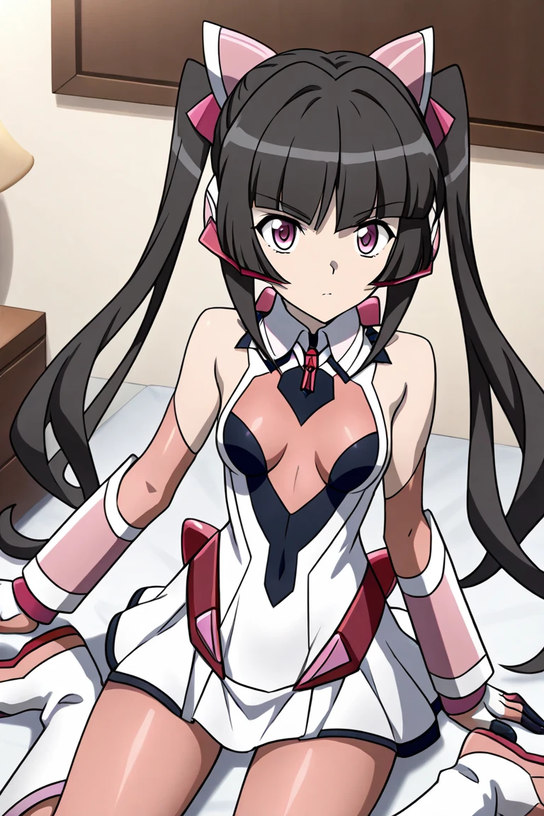 Bremerton, Azur Lane, raises her leg up, performs a graceful and flexible leg extension position, 2d anime