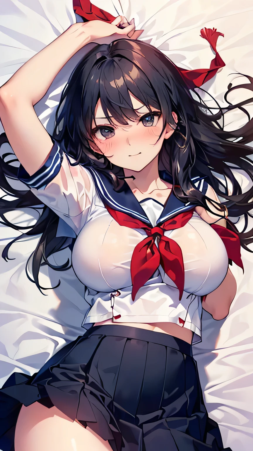 nsfw, (highly detailed beautiful face and eyes:1.2), (((lying))), bbfumika, idolmaster, long hair, hairband, (Sailor School uniform:1.5), ((huge breasted)), ((white pantie)), 1girl, solo, (lift shirt:1.5), (show off breasts:1.5), (spread legs:1.4, legs up:1.3), (pleated mini skirt:1.3), from below, (white pantie, lift skirt, pantie shot, blush), (blushing:1.2), (town overview), detailed landscape, (best quality,masterpiece:1.2), intricate details, extremely detailed,8k resolution, natural lighting,