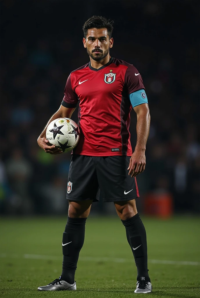 Retrato de um jogador assinando contrato em um clube de futebol