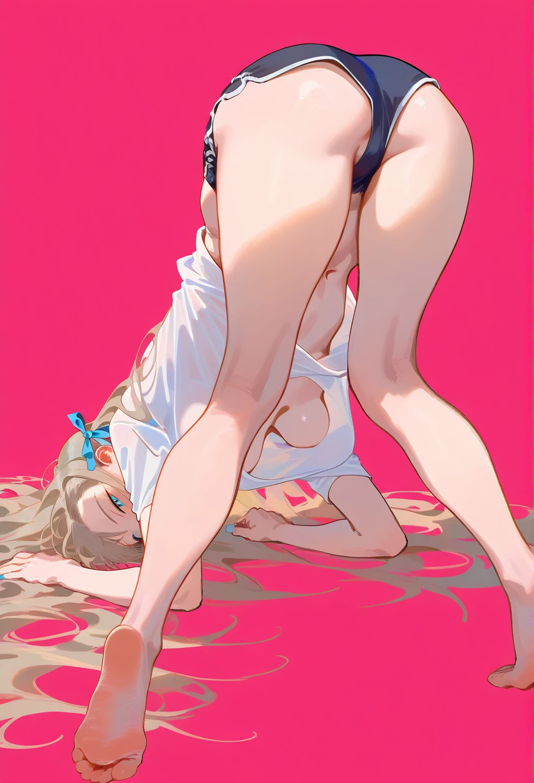 (8 year old Japanese girl naked,Lewd)Climbing rod,Heart Eyes,Sexy eyes excited ahegao&#39;Eyes wearing silver-white mirrored lens sunglasses、I looked at the world reflected in the lenses of my sunglasses..(Side Pony,Colorful Hair), 