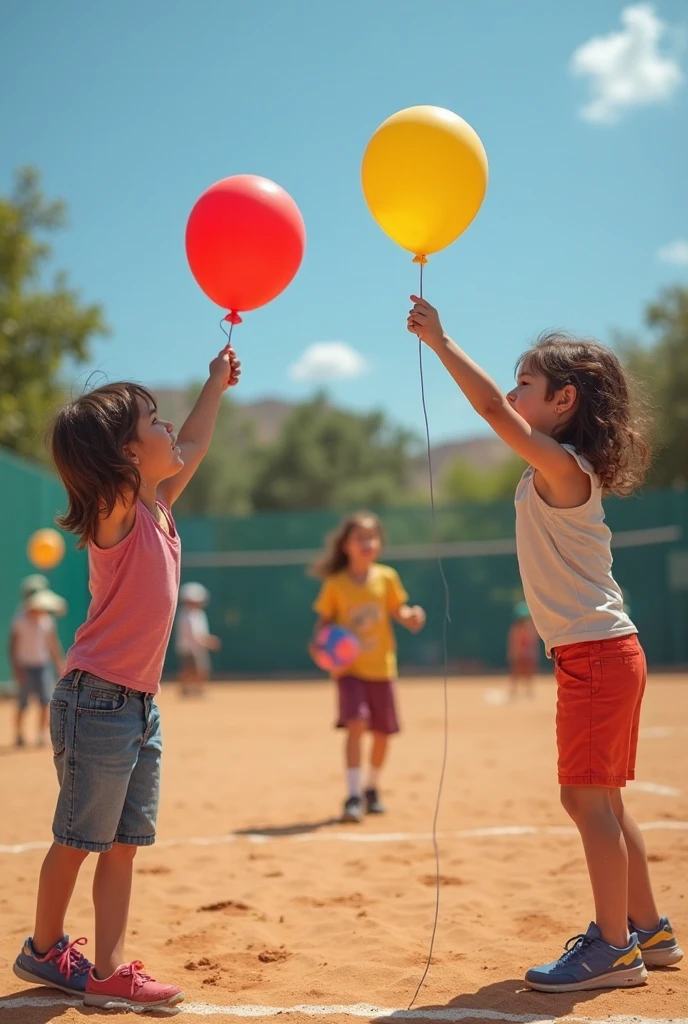 make an image of a child hitting another