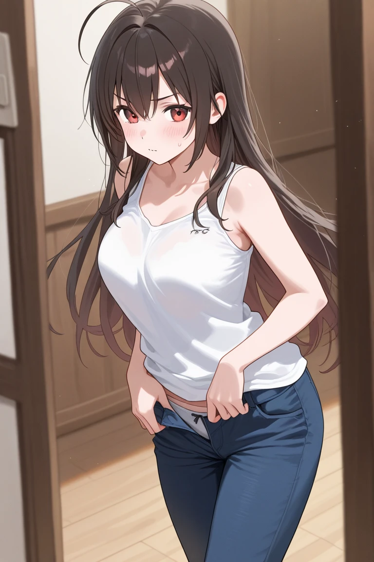 long brown hair, ojos hermosos,chica joven, calidad ultra de imagen, sexy, seductora, imagen hd ultra, cintura definida, pechos perfectos, ropa linda 