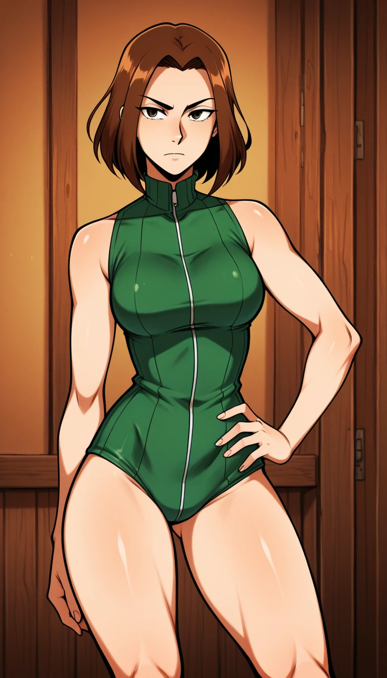 、(masterpiece、Highest quality)、Highest quality, Ultra-high resolution, (((masterpiece))), alone, Sweat、Big eyes, Please show me your armpits, No sleeve、Outdoor、Floral dress、Composition from the front、(Cut the back hair short、short hair、blonde、woman)、Shortcuts、Embarrassed face、Cut your hair short、可愛いwomanの子、Big Breasts