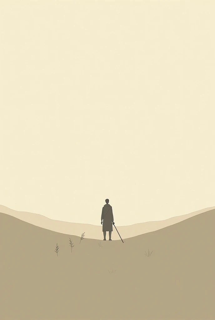 (darkflatartai)++ a man with a spear looking out over a landscape