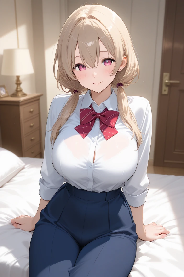 ((Highest quality)), ((masterpiece)), (detailed), woman,Age 20,nurse,(Open the front of your shirt),(mini skirt),Big Breasts,blush,Underbust,(Her cleavage is visible),(Excited expression),(Seduce),night,indoor,Remains,nightのRemains,Dim lighting,(In a dimly lit room),(In a messy room),Browsing Caution,sexy,dirty,Sweat,(Black knee-high socks),(Lift your chest with both hands),(Sticking out tongue),(The mouth becomes white and dirty),Blonde,