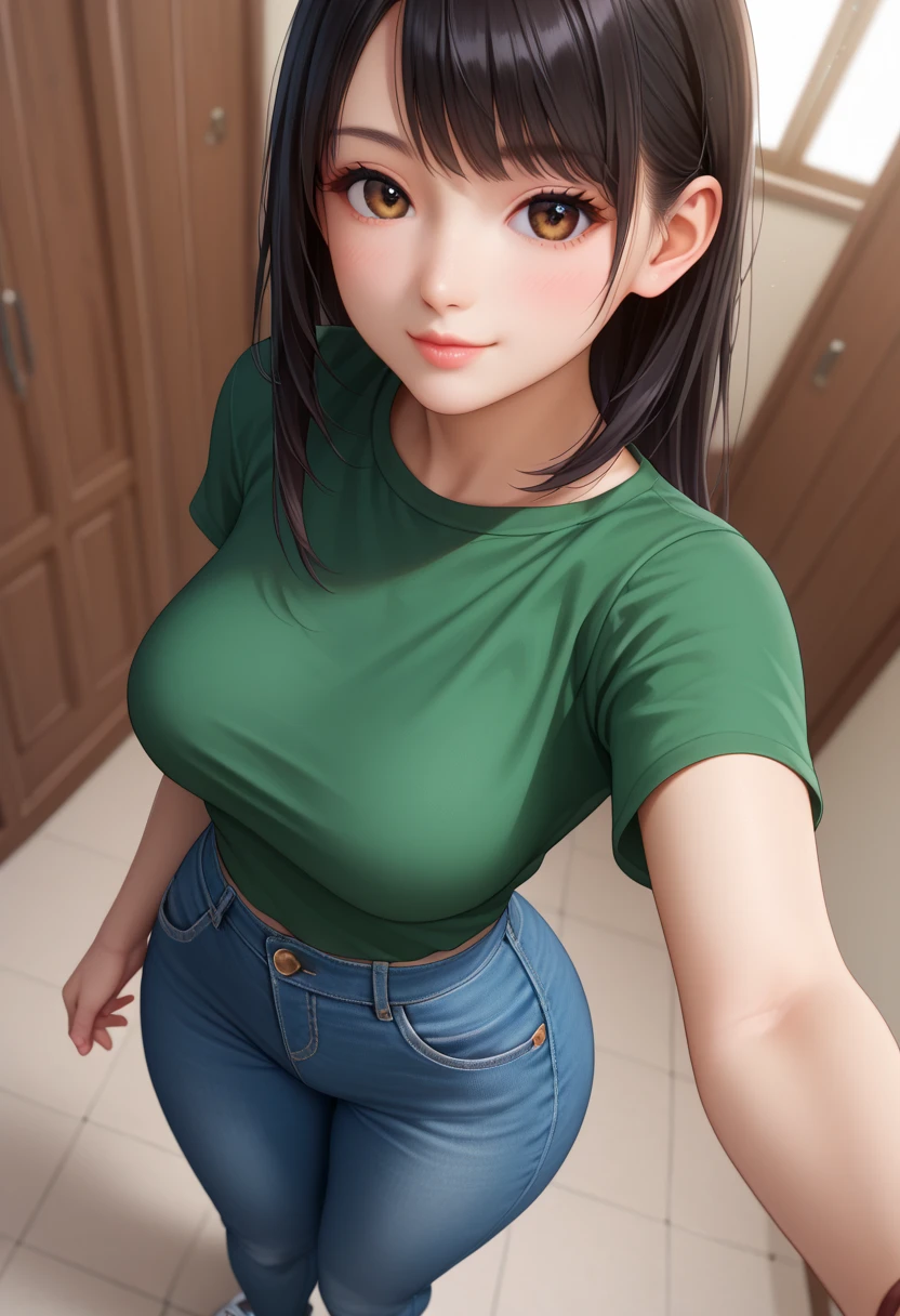 Double ponytail loli，vivaciousness，adolable，AL，tmasterpiece，Need，brunette color hair