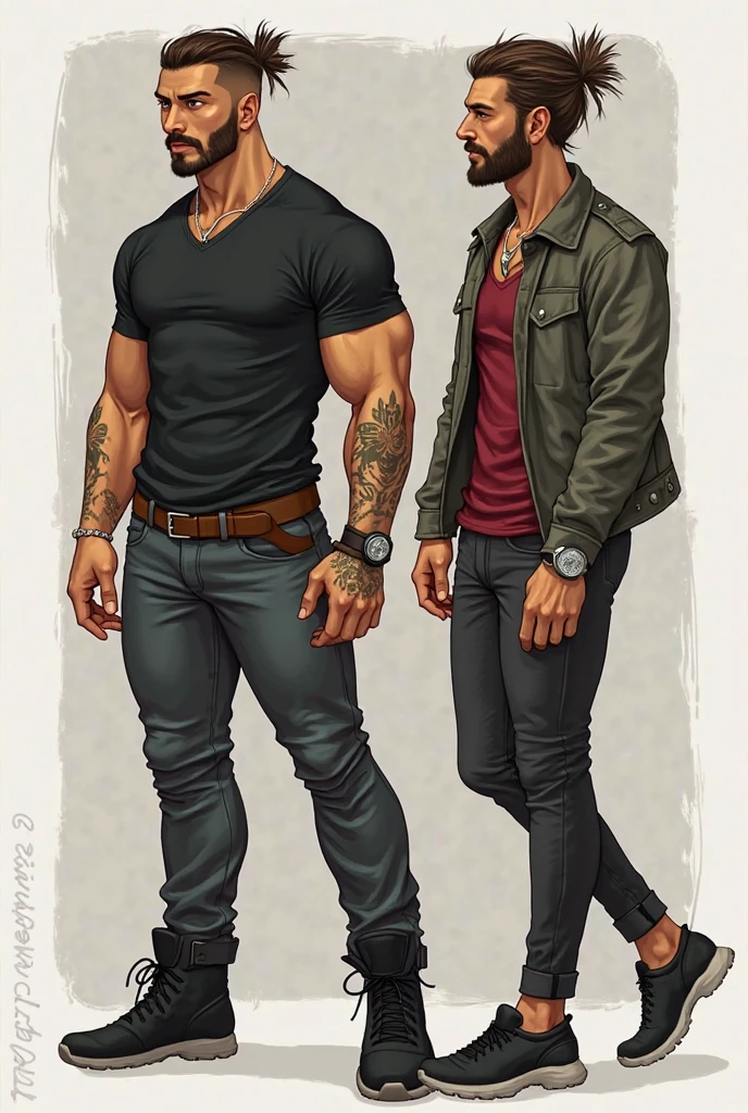 Frankenstein monster, dark blue skin, muscular, masterpiece, full body view, distressed clothes, shirtless, black pants, oversized boots, angry face, bolts on each side of neck, chains around a wrists, standing straight
