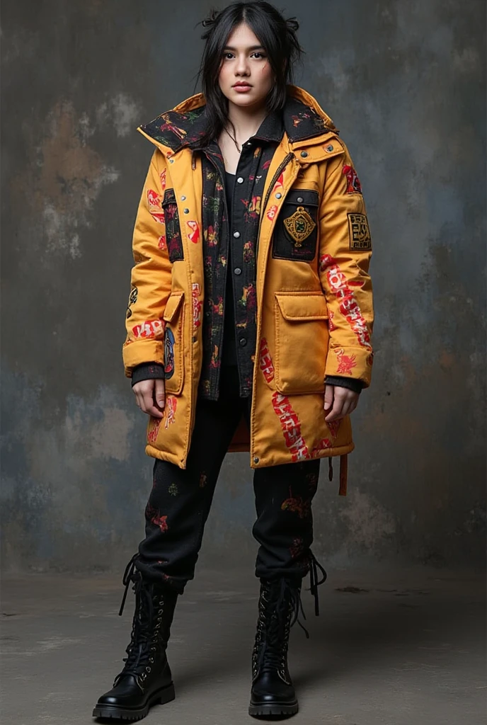 a tiger、The costume、male child、Surrounded by cherry blossoms、parka、kawaii