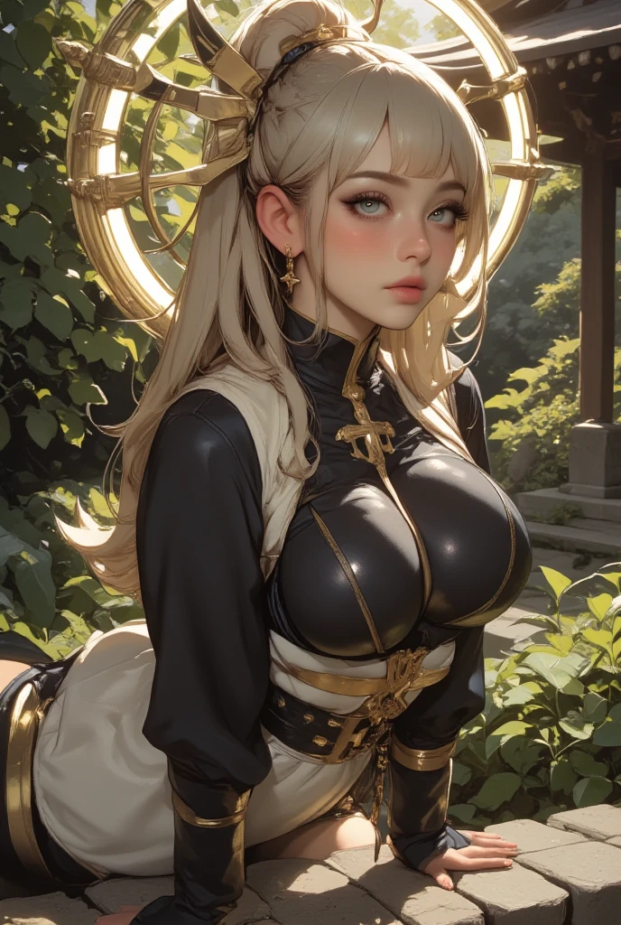 (masterpiece, best quality, hires, high resolution:1.2, 4k, 8k , high quality), extremely detailed, realistic, intricate details, highres, 1girl, solo, (large breasts, thick thighs, wide hips), arched back,(cinematic lighting, sunlight, perfect lighting, backlighting), eye-level shot, extreme close-up-shot, looking at viewer,
<lora:outfit-asanagiv3-000010:0.8> outfit-asanagi
