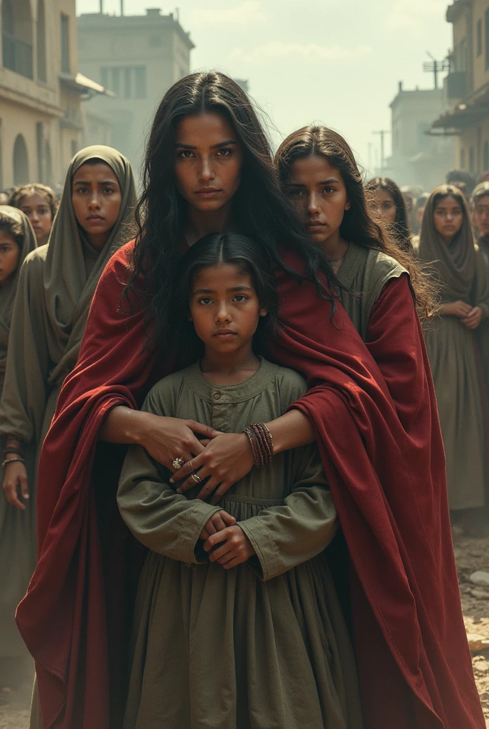 Depict a chilling image of Helot families huddled together, fearing the arrival of the Crypteia and its implications on their lives, emphasizing the emotional turmoil they experienced.