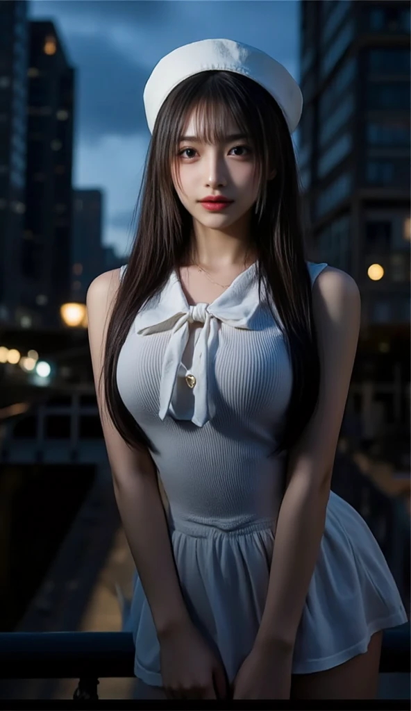 masterpiece, best quality, 1girl, pretty girl,looking at viewer,embarrassed,tears in eyes, huge tit, mature_lady, sweat,covered_nipples,dress,,formidable_(azur_lane), azur_lane,1girl, red_eyes, very_long_hair, grey_hair, hair_ribbon, long_hair, twintails, absurdly_long_hair, white_ribbon, bare_shoulders, between_breasts, black_dress, black_ribbon, breasts, cleavage, detached_collar, dress, earrings, frilled_dress, frills, huge_breasts, jewelry,necktie, necktie_between_breasts,two-tone_dress, two-tone_ribbon, white_dress,,wariza, masturbate, one_hand_between_legs ,open_mouth, saliva, tear in eyes,,embarrassed,Cyberpunk City, Street, Night, neon light, neon sign,,gorgeous Fireworks in sky,wet_clothes