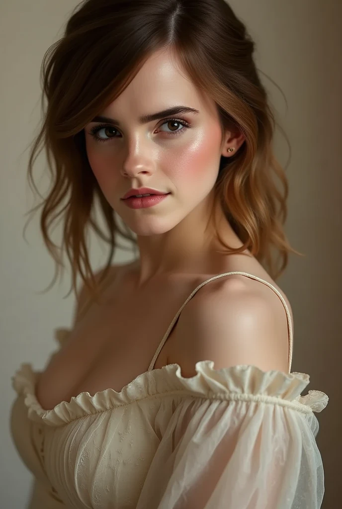 (((Emma Watson))) como anjo, (corpo inteiro), olhos ultra-detalhados, corpo ultra-detalhado, nice perfect guy with soft skinice, corpo feminino deslumbrante, ((ultra-detailed hands)), ((asas brancas nas costas posicionadas na linha do ombro)), obra-prima conceito fantasia arte, trending on ArtStation, hiper-detalhado, Arte Digital, Motor irreal, 32k, Ultra HD | |, imagem centrada,
