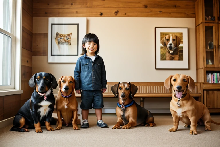family with dog high quality picture --auto