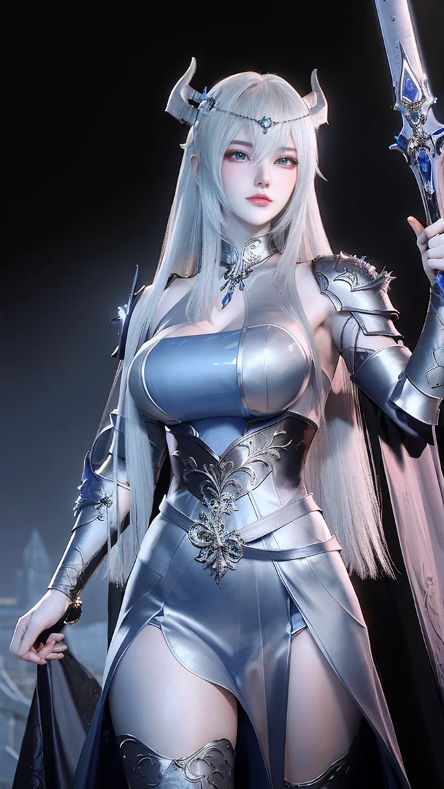 half body, walking pose, shot from front, slow motion, female paladin wearing the full body, (light silver armour:1.2),(ornately decorated armor), (insanely detailed, bloom:1.5), (highest quality, Alessandro Casagrande, Greg Rutkowski, Sally Mann, concept art, 4k), (analog:1.2), (high sharpness), (detailed pupils:1.1), detailed face and eyes, Masterpiece, best quality, (highly detailed photo:1.1), (long blonde Hair, ponytail,ecstatic:1.1), (young woman:1.1), sharp, (perfect body:1.1), realistic, real shadow, 3d, (temple background:1.2), arms crossed over the chest 
photographed by Canan EOS R6, 135mm, 1/1250s, f/2.8, ISO 400