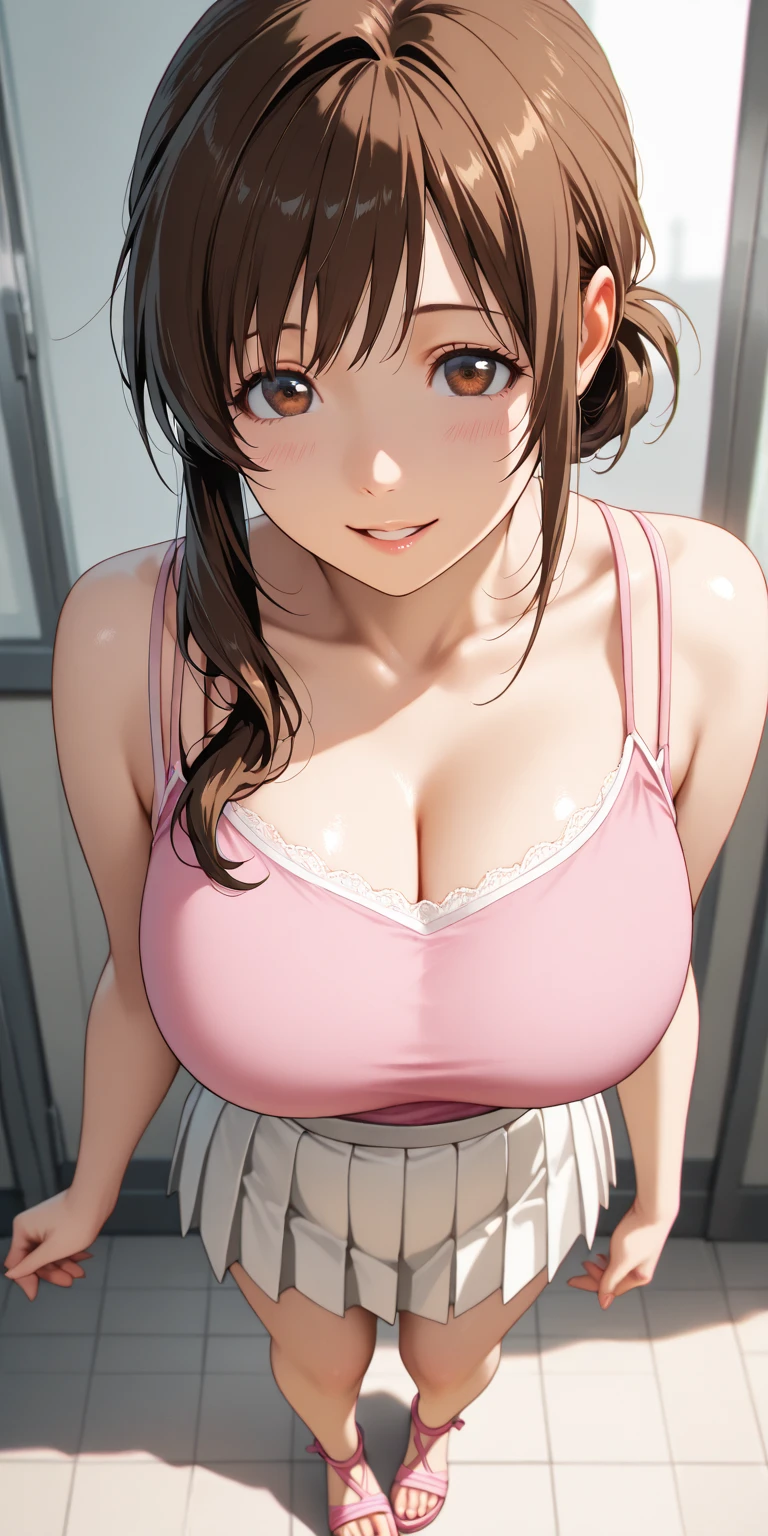 Anime athlete girls with big breasts naked in transparent clothes 