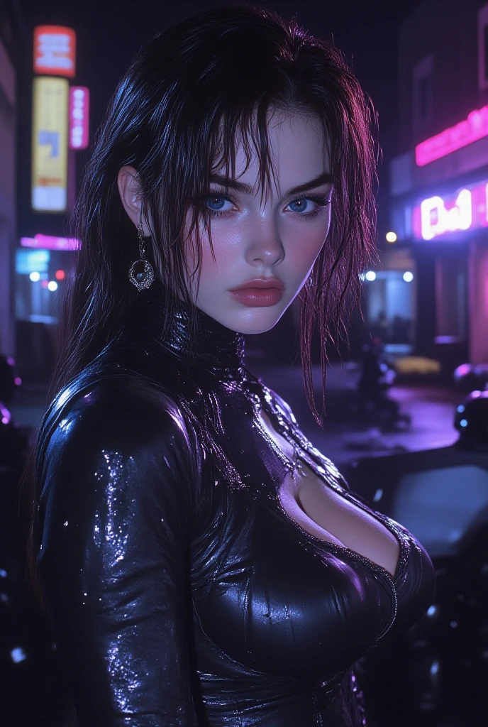 The best quality, mature woman, pechos giants, giant, very curvy, High ponytail, black eyes, full lips, seductive, Uniforme principal, Black blazer, White button up, pencil skirt, exposed cleavage, red lace bra,Girl, blonde hair, Bikini, library , glasses, full shot, blush, Sneaky smile, (bodybuilder:1.6), large shoulders, flex, biceps, abs, quads, big breasts, erotic, sexy, satisfaction, domination, female, domination, (erotic angle), (erotic pose),measuring his huge biceps with a measuring tape,1girl, solo, emo , emo hair , long hair, eyeshadow, mascara, colored hair , black lips, black eyes, dark eyes , oversized shirt, outdoors , highly detailed portrait , leaning forward , downblouse, smile, large breasts,8k, ARTISTIC photography, best quality, masterpiece: 1.2), RAW photo, a (potrait:1.2) of a woman , Cyberpunk Character, wearing military tactical Vest (highly detailed skin:1.2), 8k uhd, dslr, soft lighting, high quality, film grain, Fujifilm XT3, staring at the camera in front, blonde, ((dynamic pose))) oni face mask beautiful body, voluptuous body, and beautiful abs , (( black clothes)), 8k uhd, SLR camera, soft lighting, high quality, film grain, Arri Alexa mini , Cinematic lighting, octane render, cinematic lighting, complex, 8k resolution concept art portrait, edgerunner, blade runner, Cyberpunk 2077, hyperrealistic, photo awesome, realistic, (((pure 8K))), (((perfect anatomy))), extremely high-quality graphics, Riddley Scott, Blade Runner, Denis Villeneuve, (((cinematic lighting))), ((clear details)), complex, highly detailed background, posing in a shanty town street, midday sunlight.