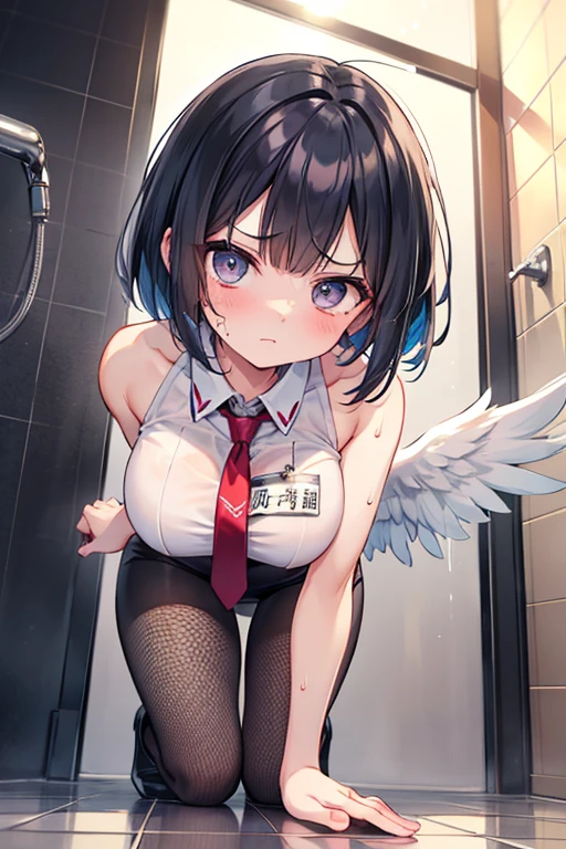 NSFW、{{{masutepiece}}}, {{{Best Quality}}}, {{Ultra-detailed}}, {{extremely delicate and beautiful}},(nffsw), (Best Quality, , 32K, masutepiece, nffsw:1.2),elementary student、a photo of a cute girl,、 of the highest quality, Best Quality, Realistic, Unity, 32k wallpapers, Official art,(Childlike body)ld),(waitresses:1waitress costume}、(a miniskirt)、{Show}、{Show}、(String-shaped panties:1.5),(Gorgeous hes:1.3),(Angry look:1.3),(Sweaty skin:1.5),(Juvenile body),(Unripe々Shishi Body)、Black hair,(Very short hair:1.3),,(,(Full body:1.2),{Sexy body}、(skirt lift by yourse:1.7),(String pants:1.3),(String Panties),{pubick hairマンコ},、{Small tent panties}、、(Mid summer:1.5),(Angle from bel,(Spread legs),(clean legs),childishオマンコ、The shape c area is clear、rather smaeasts、flat breast、{{The costume is sheer}},{},{{The pubic area ruding}}、{{Puea exposed}}、{Costume with visible nipples},,{Papillae visible through clothes},{Pink papillae}、pointed papillae ted Nipple}}、オマンコthe shape of the is clear、{Beautifulオマンコ},Beautifulオマンコ、、,{{Bold open-leose}}、{Vulgar poses}