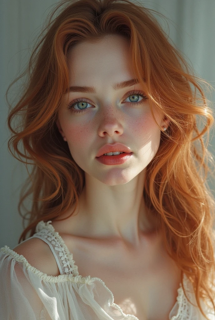 masterpiece, high quality, full detailed, !(Beautiful girl smiling), !(she has long, 16 thousand., HDR, RTH, photorealistic, 1 beautiful red-haired woman with small freckles on her cheeks, Cute, lips, red lipstick, long hair, I look at the viewer, draw up, nose, realistic, (Полnoseтью тело), red-haired woman with freckles, RAW photo,Studio_shot,uhd, SLR camera, soft lighting, high quality, granularity, Cute, lips, long hair, I look at the viewer, draw up, nose, realistic, (full body), RAW photo, Studio_shot, soft lighting, high quality, granularity. 20 years, sexual,очаровательная женщина с оттенком элегантnoseти,Best quality, masterpiece, a high resolution, 8 K, (realistic: 1.4), Ultra a high resolution, 1 girl, Ultra detailed, Surreal, highly detailed computer illustration, official art, cinematic light, реальnoseть, young beautiful girl, ideal figure, ideal figure, full review, perfect body, (Starting below: 1.3), a mask, Outside, sexy long legs, confident, beautiful sexy, Gray with short sleeves, open belly, Black super shorts, S-shaped body, Inverted hips, Assuming, posing, different perspectives