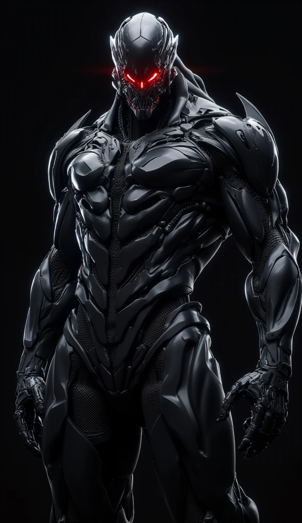 Poison Spider-Man from Marvel, frontal, full-length, looking at the camera, facing the audience, standing pose, simple background, three-dimensional light, detailed full-body concept, sleek digital concept art, beautiful full-body concept art, art trend, CGsociety full-length,