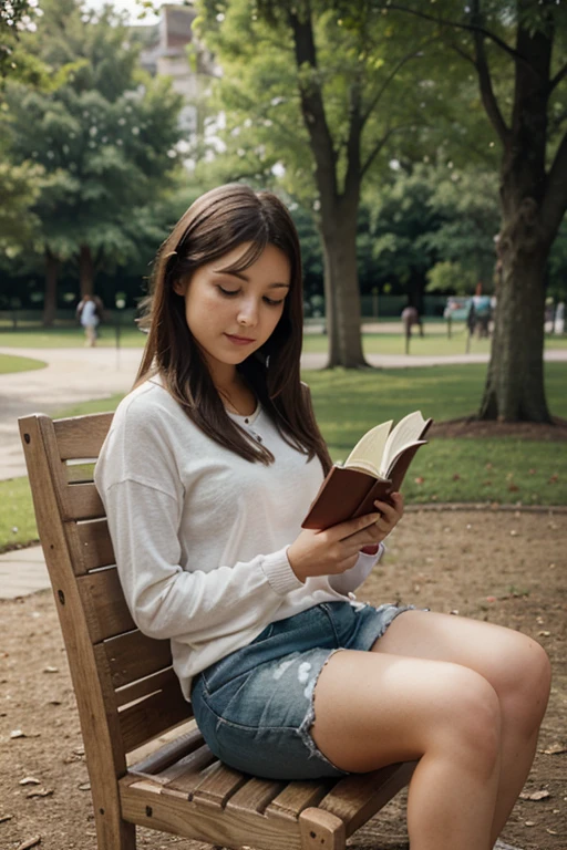 Master piece image of teenage girl read a book make Avery beautiful image of cartoon girl