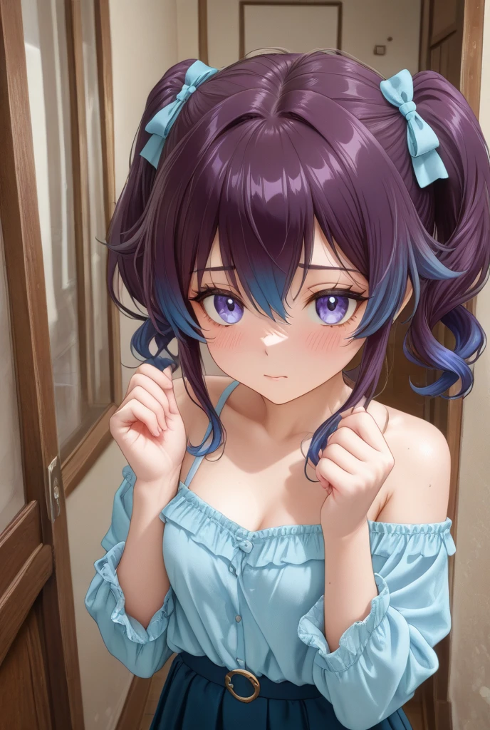 side, kochou shinobu, ((Top view)), towelで髪を乾かす, ((Raise your hands)), (((shy), Standing)), (towel), (((locker room, evening))), ((((髪をtowelで乾かす, Put your hands up, side)))), ((shy, Sweat)) , whole body, boost mood, Ultra-realistic 8K CG,masterpiece,, ((Highly detailed background,Delicate pattern,Intricate details, Fine and beautiful eyes)),The best quality in the best condition,とてもとてもとても詳細なface, Highly detailed eyesとface,Highly detailed eyes,kochou shinobu,Multicolored Hair,No bangs,Hair Intake,, Purple eyes,,butterfly,band,(熱band庭園:1.2),Purple Flower,mostly cloudy null,Tyndall effect,slope_null,face,beautiful null,,Seductive posture,(Cleavage:1.3), woman,15 years old