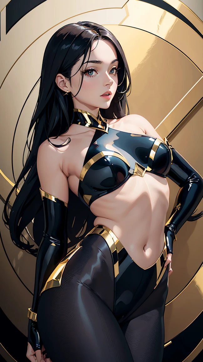 Bayonetta, nue (huge tits), Haut du corps, abdos, bikini comme s'ils n'existaient pas, deserted beach, gros seins, gigantesque seins, 4K ultra UHD, mains parfaites, cing doigts, yeux parfaits, bikini dentelle rouge