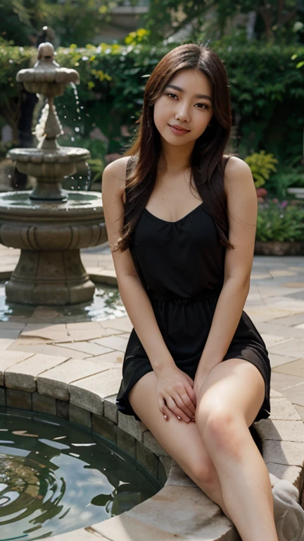 Linda hermosa y sexy morena europea de ojos verdes claros, 22 years,
The girl is wearing a beautiful black cocktail dress, tacones altos, full subject shown in foto, fondo claro abstracto, the girl is focused, The background is out of focus, Profundidad de campo, sonrisa seductora,
cintura diminuta, Muy detallado, Cara inocente, longitud de la cara 1.3 veces el ancho de la cara, ojos almendrados, forma de cara cuadrada, high cheekbones, cabello naturalmente ondulado, ojos verde claro, high resolution, obra maestra, Mejor calidad, Detalles intrincados, Muy detallado, sharp focus, piel detallada, Realista skin textura, textura, Ojos detallados, Profesional, 4k, sonrisa encantandora, Grabado con Canon, Profundidad de campo, Kodak Vision Color, Cuerpo perfectamente ajustado, extremadamente detallado, foto_\( ultra\), fotoRealista, Realista, Postprocesamiento, Maximum details, aspereza, vida real, ultraRealista, fotorealism, fotography, 8k hd, fotography