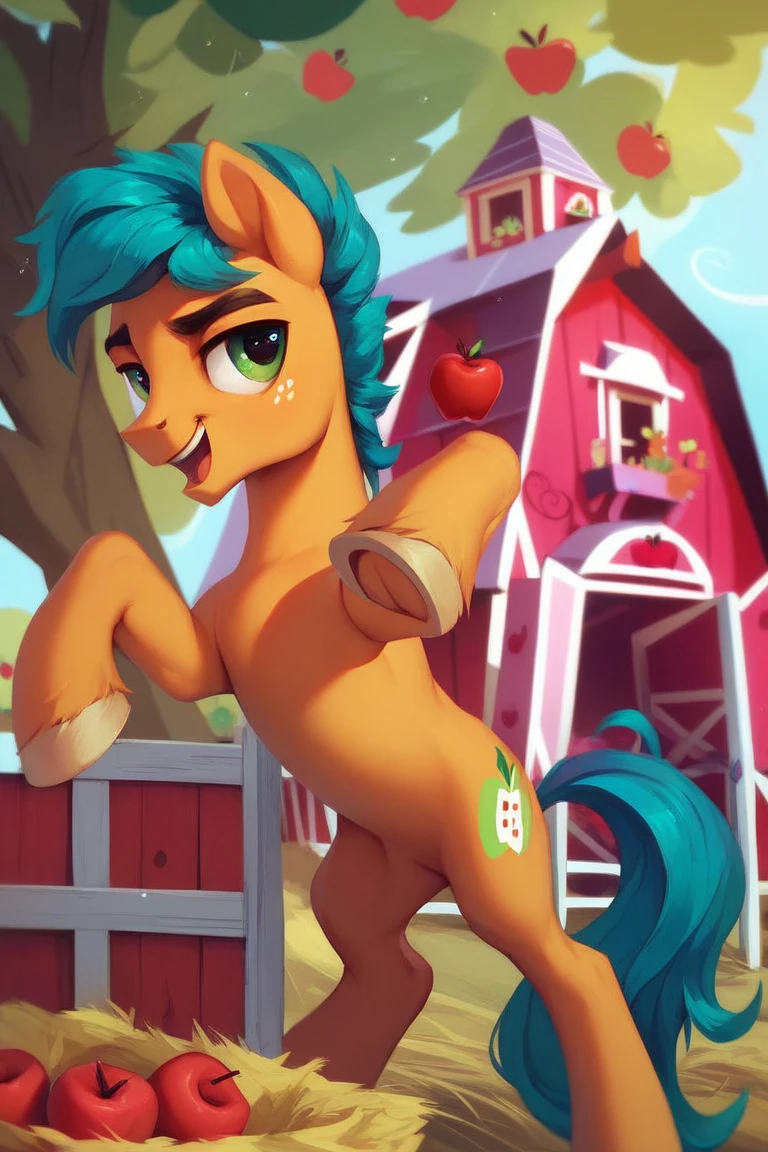 score_9, score_8_up, score_7_up, feral, pale body, male, Button Mash pony, cream heart, female, size difference, macro/micro, anatomically correct, feral anatomy, good anatomy, (depth of field), muted colors, extremely high quality RAW photograph, (lying on back), earth pony, semi-anthro, female, ponified, fluff chest, large ass, large hoof, hooves, view from leg height, three-quarter view, a dutch angle shot, ((on 2 legs standing)), in legs shot, close-up legs, closer hips, ((close-up shot)), macro shot, micro, (Button Mash's pony), sit on ground, character1: cream heart, character2: button mash, interaction: climb on top of each other, large hooves, close-up hoof,