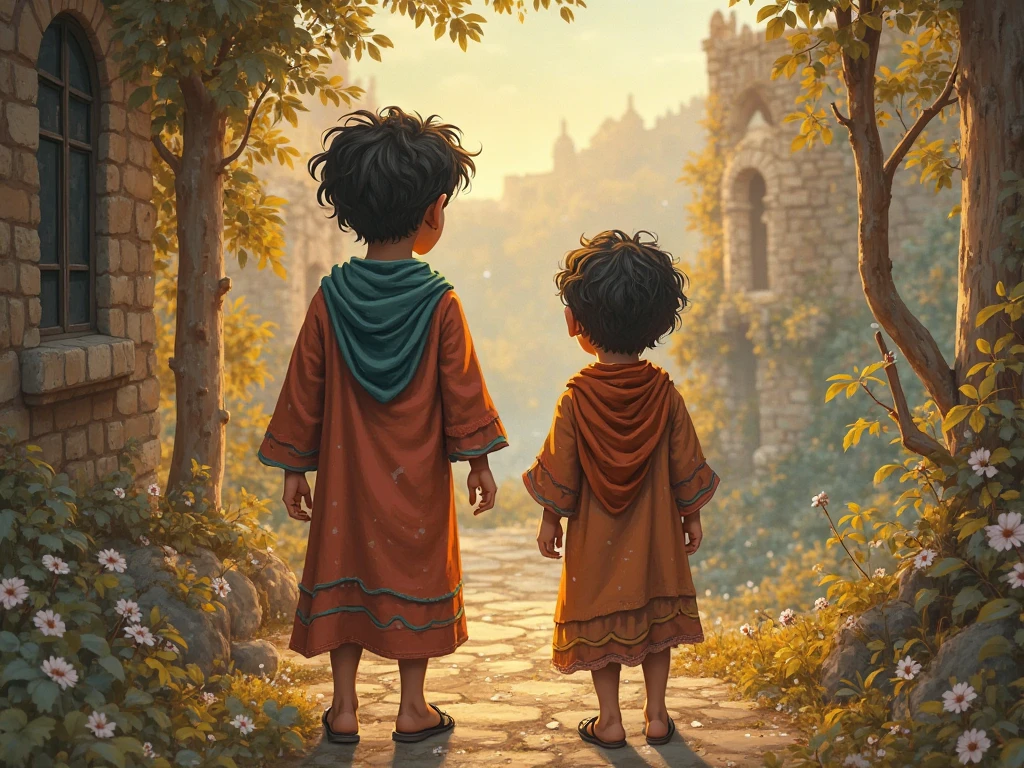Cover of a brave boy, huerfano , who finds adoptive parents, and has to face an evil witch.