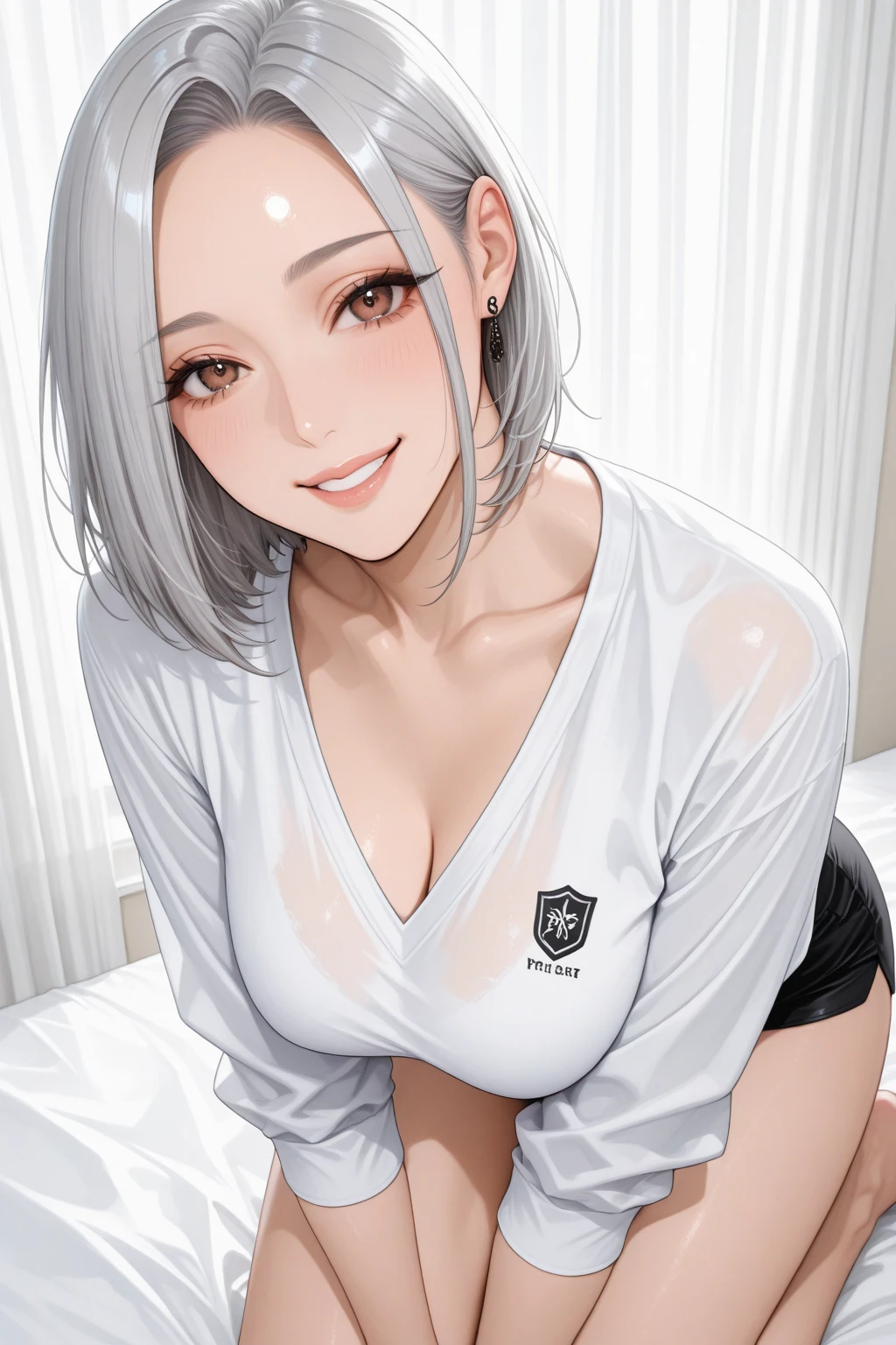 RAW Photos、(masterpiece:1.3)、(Highest quality,Very detailed,Complex)、Professional photography、Professional Lighting、High resolution、High Dynamic Range、(((Realistic、Ultra-realistic,Realistic、8K Ultra HD)))、Browsing Caution、16K、32K、超High resolution、(((Large Breasts)))、(((Emphasize cleavage)))、Abdominal muscles、Perfect body、 Delicate features,、Super photogenic、clavicle、Beautiful ass、((Luxury lace lingerie))、Ultra detailed face、Naturally radiant lips、double eyelid、High Contrast、((belly button))、Natural light、Someone who looks at you calmly、 Goddess-like eyes、Shining Eyes、Beautiful hip line、Bedroom、(From above)、(((Lying in bed:1.5)))、Delicate and sexy face、 Sensual Gaze、 (Sweaty, Glowing Skin:1.5)、Fashion Model、The expression when enduring pleasure、Sexually aroused expressions、(sweating:1.2)、Underboob、Breasts spilling out、Full Body Shot、Spread your legs、Spread your legs
bukkake