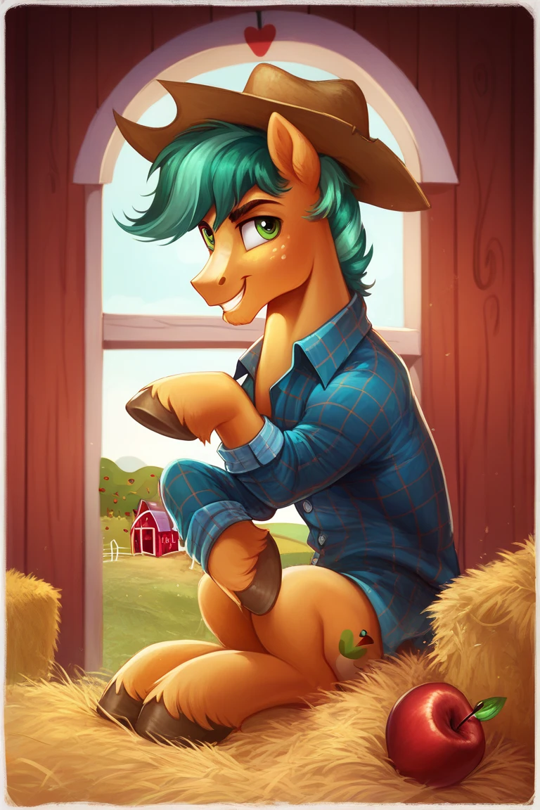 subido en e621, ((Autor: Ulitochka, Autor: nivelvioleta, Autor: Evehly, Autor: sustraer, Autor: buta99)), En solitario salvaje (((Poni Big Mac \(mlp\)))) con ((cuerpo musculoso rojo)) Bueno (pelo corto dorado) Bueno (ojos verdes claros), (vientre musculoso, abdominales), (Usa un sombrero de vaquero, desnudo, pubic hair), (pelaje esponjoso detallado), (mirando a un espectador, retrato de tres cuartos:1.2), ROMPER, ((standing on farmland con grass, summer day)), (neblina, neblina, nube, atardecer, a tree, mountain), (antecedentes detallados, Profundidad de campo, sombra de medio cuerpo, luz de sol, luz ambiental en el cuerpo), (intrincado:1), (alto detalle:1.25), (Motor irreal:1.25), (enfoque suave:1.25), [explict content, contenido cuestionable], (obra maestra, Mejor calidad, 4k, 2000., sombreado, abdominalesurd res), erected horse pene, horse pene, pene, equine pene, polla, escroto grande, grandes bolas, balde de leche, cuerpo rojo, bigmac from my little pony, with a horse, milking a horse
, big polla, grandes bolas, escroto grande, mostrando culo, ano, anal, , cum dripping from polla and ano, giving blowjob to a horse polla, no tits, no , male breast, male body, horse pussy 