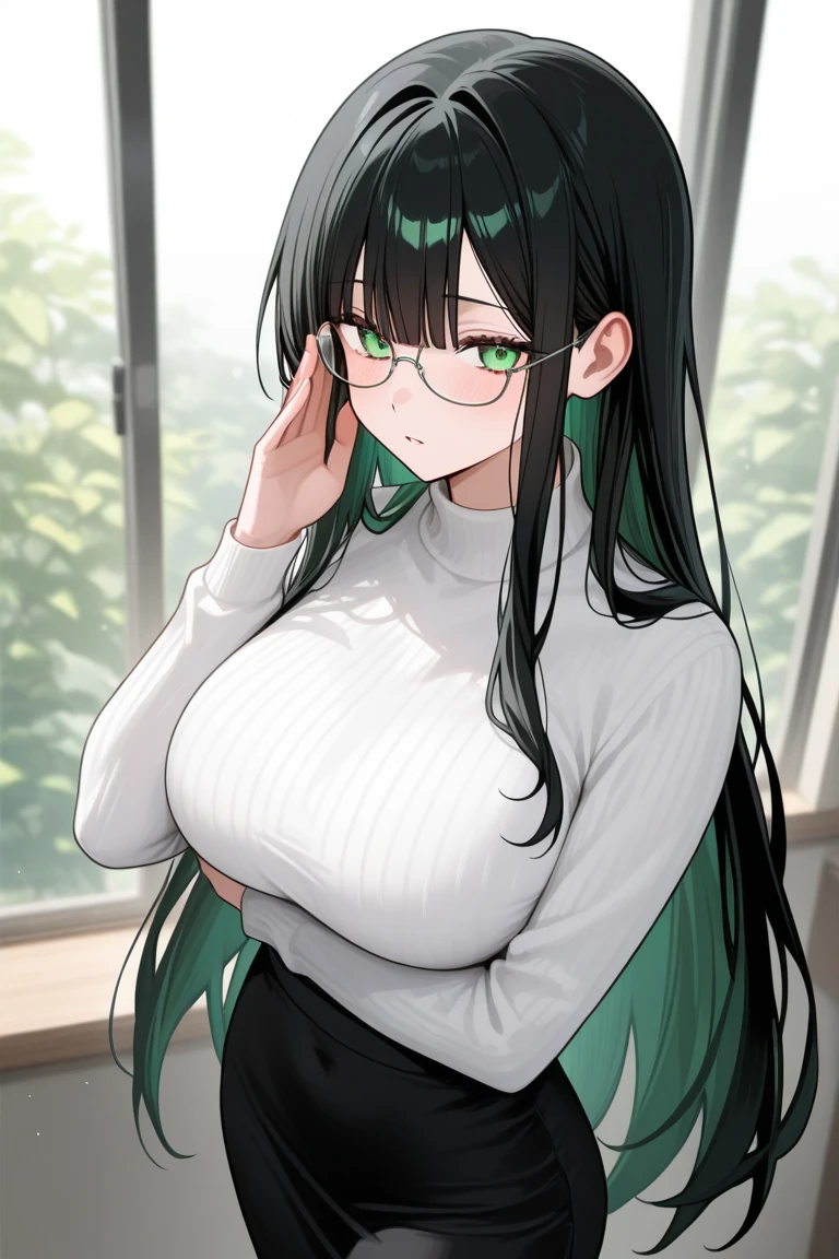 (((4K,8K,Highest quality,Perfect Fingers:1.3,Perfect Anatomy:1.3))),.woman,((Four fingers and thumb:1.3)),((Perfect human hand:1.3)),(((The right number of limbs:1.4))),(alone),futabasakura, futaba sakura, ((Black Hair)), (Glasses), Long Hair,(Blunt bangs:1.1),(Purple eyes:1.1), black Knee socks, Fur trim, fur-trimmed Jacket, green Jacket, Jacket, Off the shoulder, off-shoulder shirt, shirt, t-shirt, Knee socks,((Large saggy breasts)),(((Sweat:1.3))),(blush),Super Oily,View your audience,((forest:1.3)),((night:1.3)), Contrasting,Smiling Kindly, Open your arms, Cowboy Shot, Sleeveless,(Sleeveless over long nipples),(shape:0.8), (Beautiful attention to detail:1.3), Highly detailed face, Extremely detailed CG, young,Thigh Gap,(I want to pee),(Wet crotch),(I'Don't wear white panties),Detailed description of the vagina,((Detailed Background:1.1)),