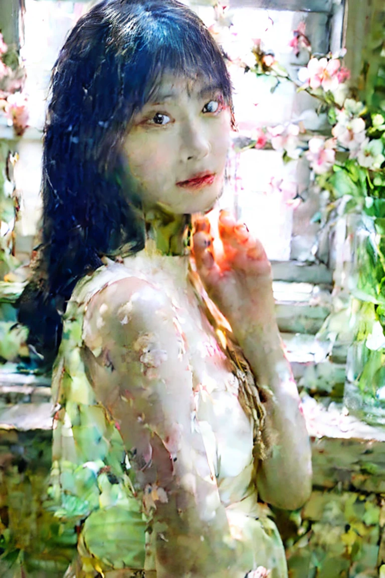 Movie film still adult girl, whole body, Medium chest, View your viewers, alone:1, White Dress . Shallow depth of field, Vignette, Very detailed, High budget, Bokeh, CinemaScope, Sulky, amazing, nice, Film Grain, granular