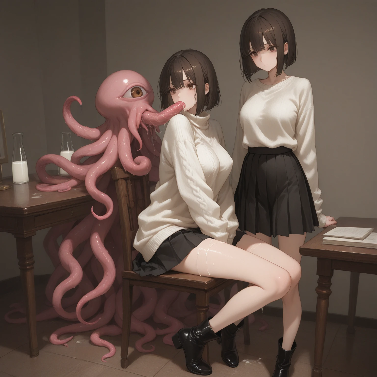 <lora:octopus_v0.5:1>
1girl, octopus, animal, cafe, outdoors, sitting, day, couple,, masterpiece, best quality, highly detailed