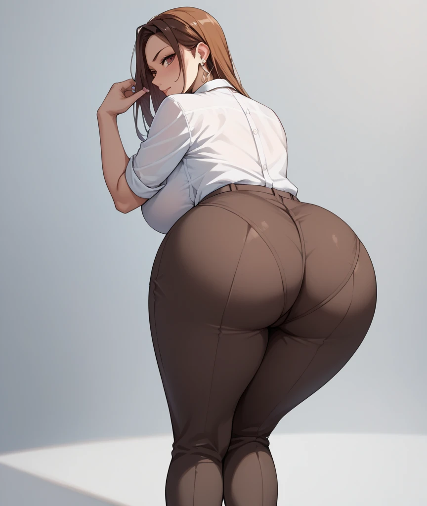 One girl, short t-shirt, leggings, nike sneakers, big ass, perfect breast, slim, cute, sexy, very detailed, exquisite lighting and composition, , 8k, sharp, highly detailed, high resolution, looking back