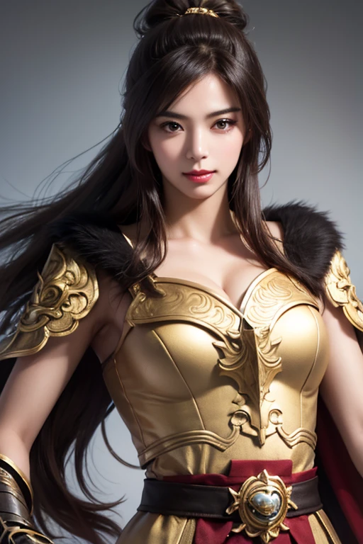 (1 Mechanical Girl)、top-quality、​masterpiece、超A high resolution、(Wearing a crown made of jewels),(Photorealsitic:1.4)、Raw photo、女の子1人、Golden hair、glowy skin、(((1 Mechanical Girl)))、（Realistic dragon background）、（Fight big dragons）、With a beautiful knife、（Metal bodysuit）、(beautiful forest background)、Precipitous cliffs、(Small LED)、((super realistic details))、portlate、globalillumination、Shadow、octan render、（One-Eyed Scouter）、8K、ultrasharp、Colossal tits、Raw skin is exposed in cleavage、metals、Details of complex ornaments、Japan details、highly intricate detail、Realistic light、CGSoation Trends、Red Eyes、radiant eyes、Facing the camera、neon details、(Mechanical limbs)、(blood vessels connected to tubes)、Mechanical vertebrae attached to the back、mechanical cervical attaching to neck、(Wires and cables connecting to the head)、Gundam、Small LED、,Mechanical thighs、Toostock、（Hands are also made of machines）、