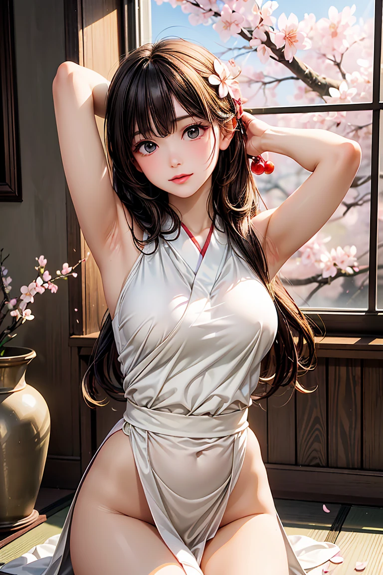 masuter piece, Best Quality, Highly detailed,
(sharp sketch, Illustration:1.1),
(Perfect Anatomy:1.5),
(Precise finger anatomy:1.4),
(perfect arms, Perfect legs:1.4),
((Perfect toes)),
((Not safe for work)),
(nakeness, not any dressed, Completely undressed:1.5),
break
1 -yeld gi Smile, Embarrassed smile,
(((Black Long Hair, Straight hair, Brown eyes))),
(tiny chest), White skin, skinny, Sweat,
BREAK
((High Ponytail:1.5)),(((Blunt bangs,Straight bangs:1.1))),(((Very long black hair, Ridiculously long black hair:1.1))),(from behind:1.5),
(((wariza, Sitting on a futon))),
(((Dutch Angle))),
(ass forcus:1.5), 1, , crack,
Looking at Viewer,
BREAK
(((traditional Japanese room, Tatami mats, futon bedding, PILLOWS))),
Blurry background (Long breasts,Huge breasts, Super breasts:1.5),