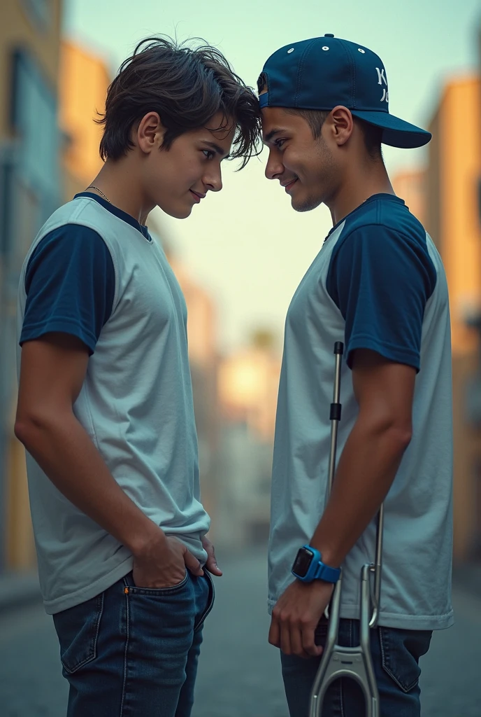 Young gay couple