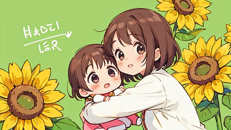 A younger girl growing out of the side of her conjoined mommy looking away in shame as her mother’s hand fingers the pussy they share. They have a single lower body under where their two torsos are growing together. 