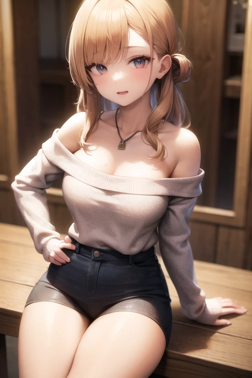 1girl, solo, luminedef, cleavage, (glowing red eyes)
BREAK (off-shoulder shirt, shorts, jewelry, pendant:1.2),
BREAK full bodyesbian,Standing on the ground,Slim,long leges,Stand up straight,nothing background,Slim,extra long leg,A sagging breast,arms behind back,
BREAK ((top quality, 8k, masterpiece: 1.3, ultra hd, high quality, best quality, high definition, realism)), sharp focus: 1.5, Beautiful woman with Slim body, (perfect hands, perfect anatomy),