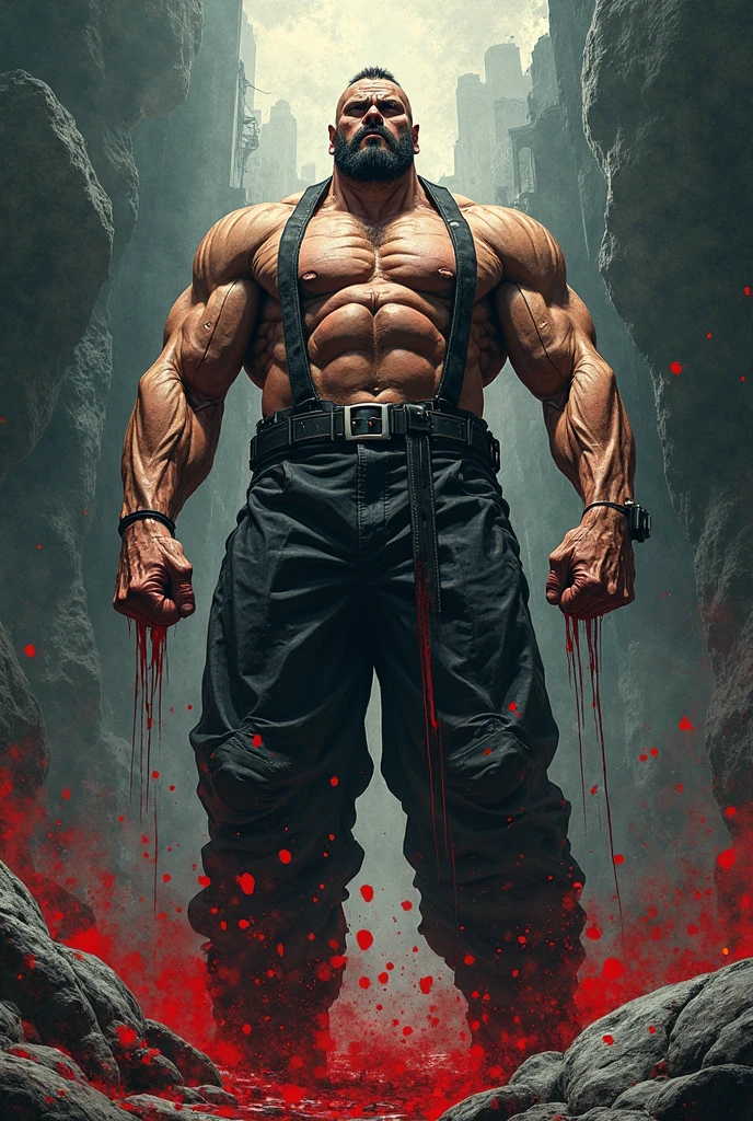 Glamrook Freddy, whit big penis and muscle.