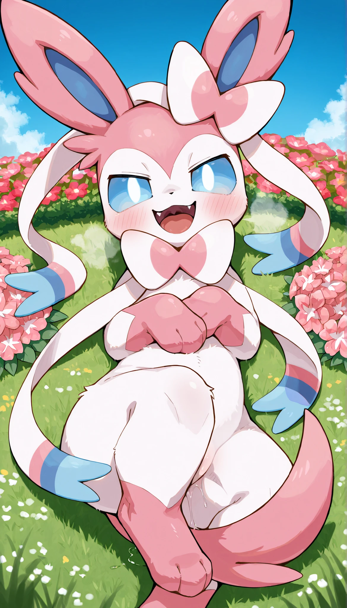 score_9, score_8_up, score_7_up, Pokemon, pokemon trainer, Sylveon , cute, kawai.