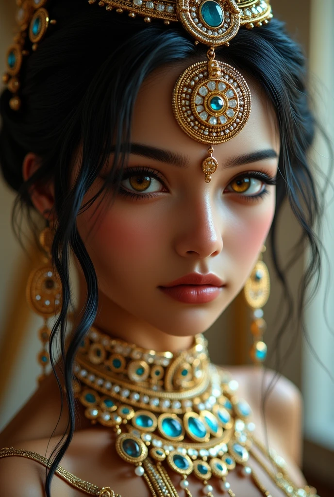 Big boobs big breasts sexy voluptuous erected swxy breast a mughal queen sexy Mughal jewelry face Sexy cyberpunk sexy anime ethereal close up sexy glowing blue eyes sexy makeup eyes sexy lips sexy nose sexy face ethereal face sexy