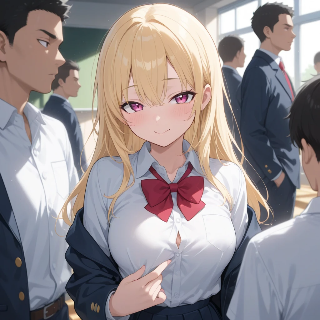 Blonde nudeist girl in half-undressed underwear、Many close elementary school boys in close contact、surround each other&#39;s face、Group photo shoot、Spy Camera、strip casino