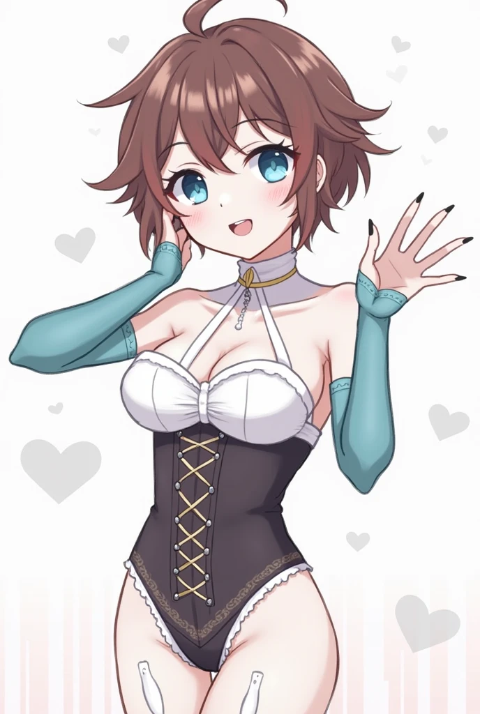 masterpiece, best quality, ultra-detailed, illustration, warm lighting, bright colors, 1girl,solo, short hair, black hair, green eyes, elizabeth_pendragon,
alternate_costume, animal_ears, black_bow, black_bowtie, black_hairband, bow, bowtie, cape, cleavage, collarbone ,fake_animal_ears, flower, fur-trimmed_cape, fur_trim, gloves, green_eyes, hair_between_eyes, hairband, lace-trimmed_legwear, lace-trimmed_thighhighs, lace_trim, looking_at_viewer, meme_attire, navel, playboy_bunny, rabbit_ears, see-through, thighhighs, tiara, traditional_bowtie, translucent_bunnysuit, white_gloves, white_thighhighs, wing_collar,