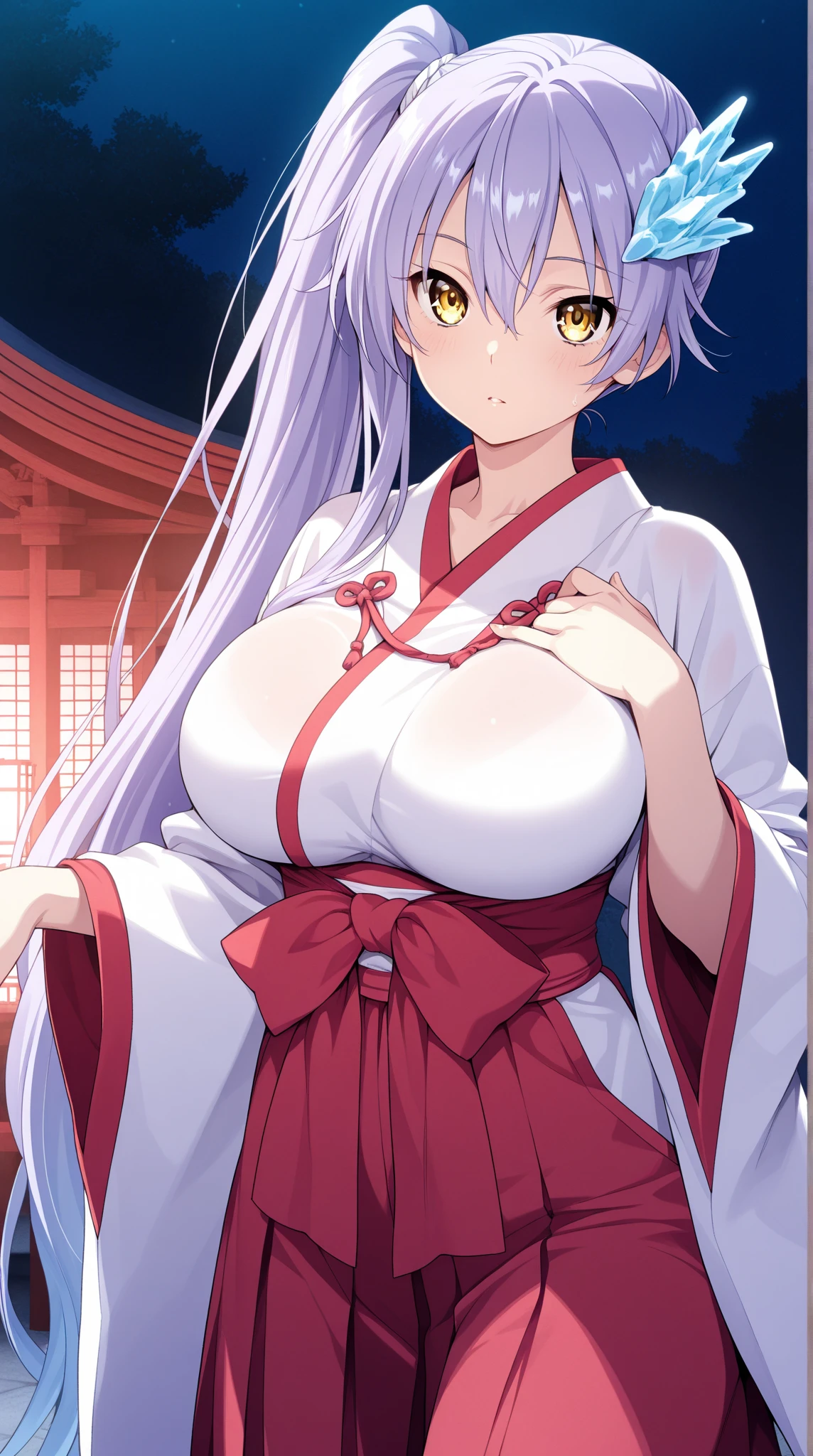 Patchouli Knowledge　Big Tits　Embarrassed　Blushing
